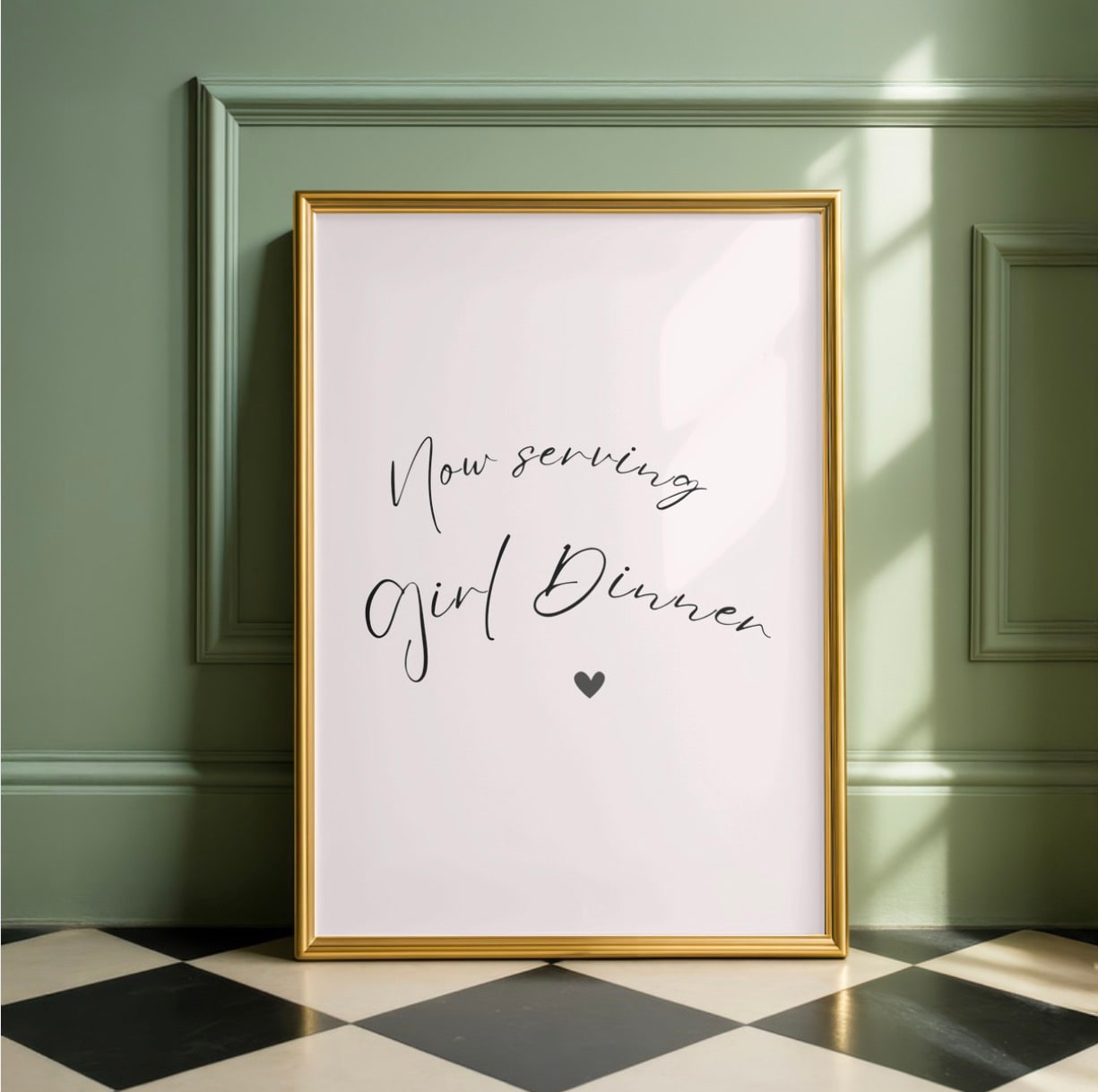 Now serving girl dinner