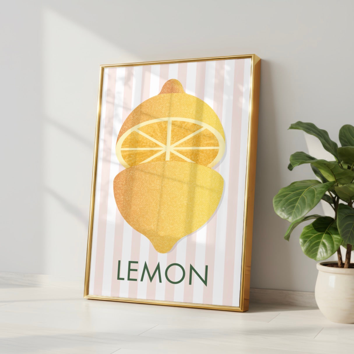 Lemon wall art